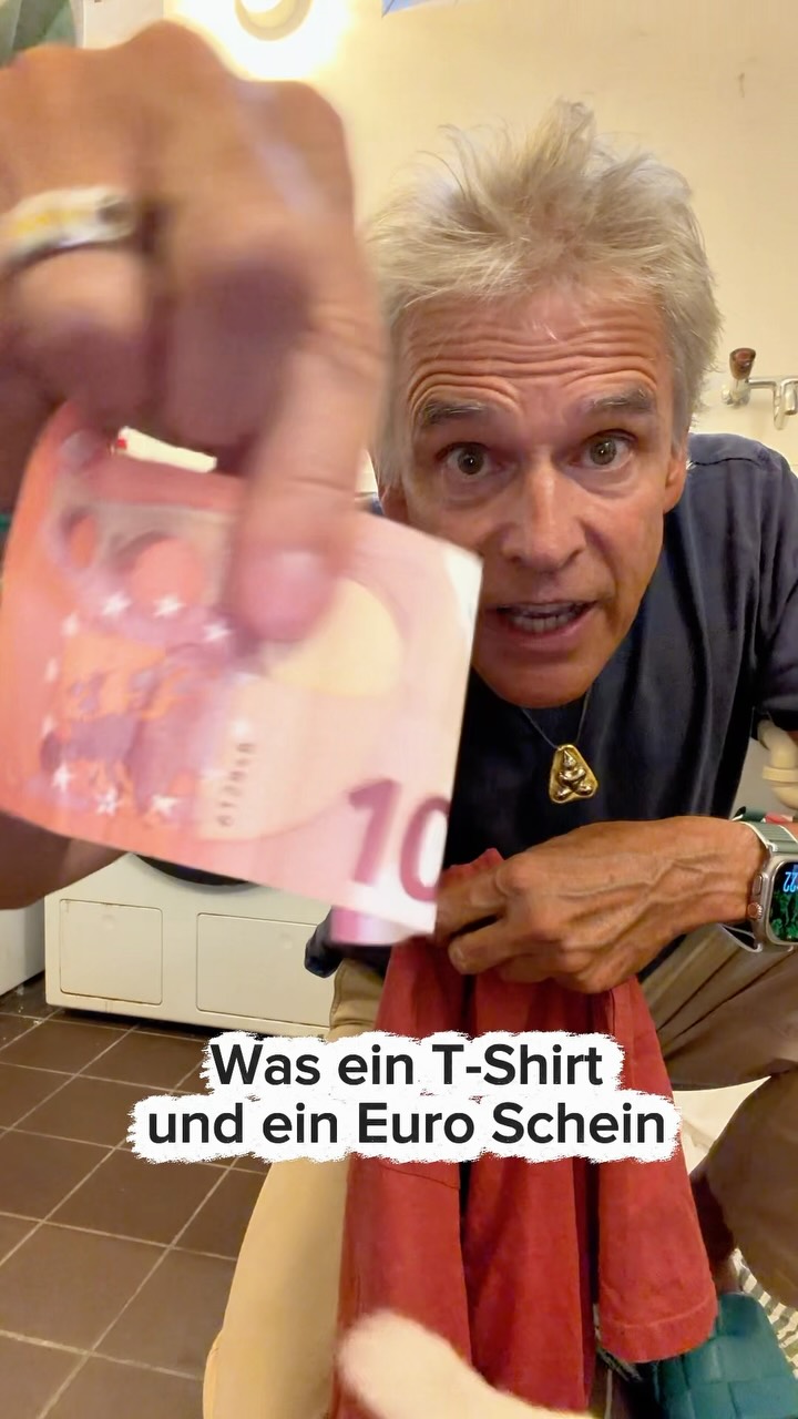 Instagram-Beitrag: Was ein T-Shirt und ein Geldschein gemeinsam haben? – 140 Likes